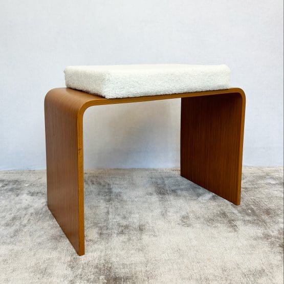 Mid Century Schreiber Bent Plywood Dressing Table Stool