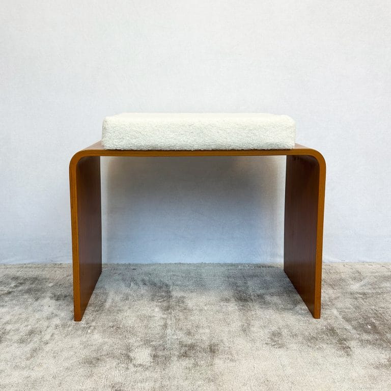 Mid Century Schreiber Bent Plywood Dressing Table Stool