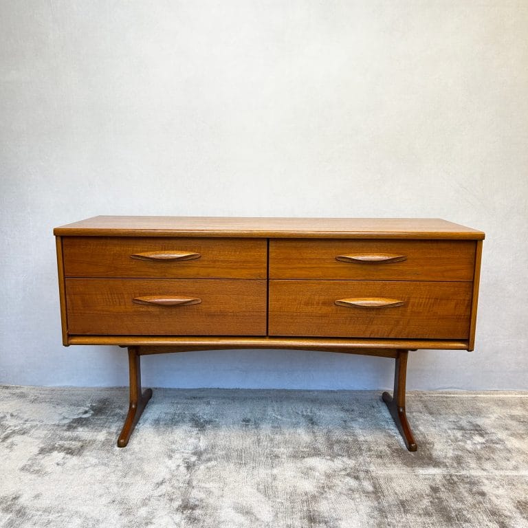 Mid Century Teak Chest of Drawers / Sideboard By Frank Guille For Austinsuite