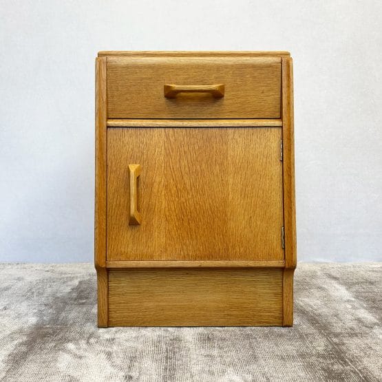 Pair of Mid Century G Plan Brandon Oak Bedside Cabinets