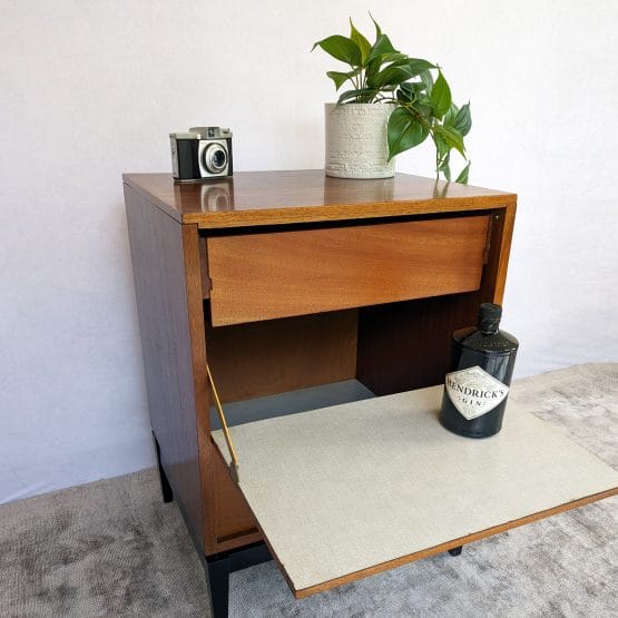 Mid Century Compact Cocktail Cabinet
