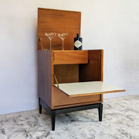 Mid Century Compact Cocktail Cabinet