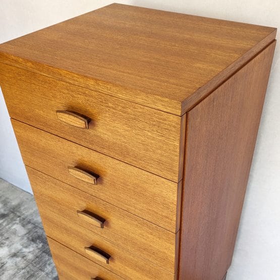 Mid Century G-Plan Quadrille Teak Tallboy