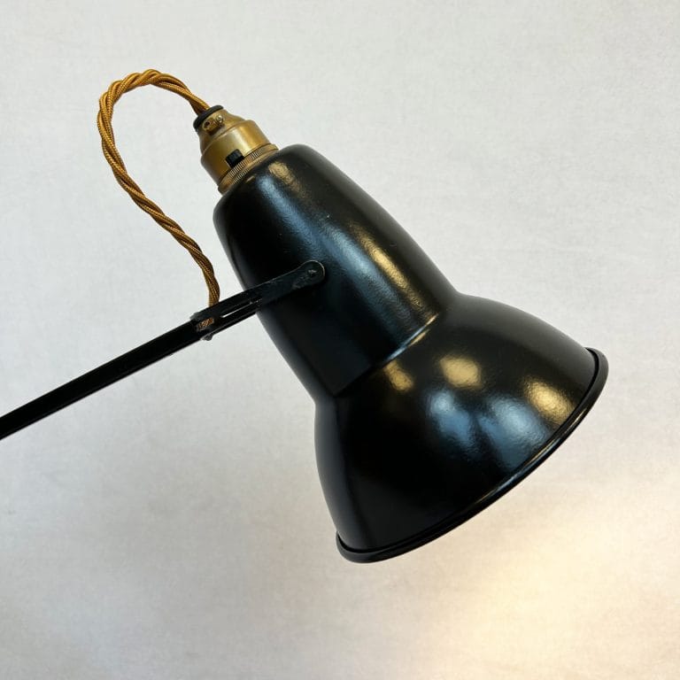 Vintage 1950s Black Herbert Terry & Sons 3 Step Anglepoise Lamp Model No. 1227