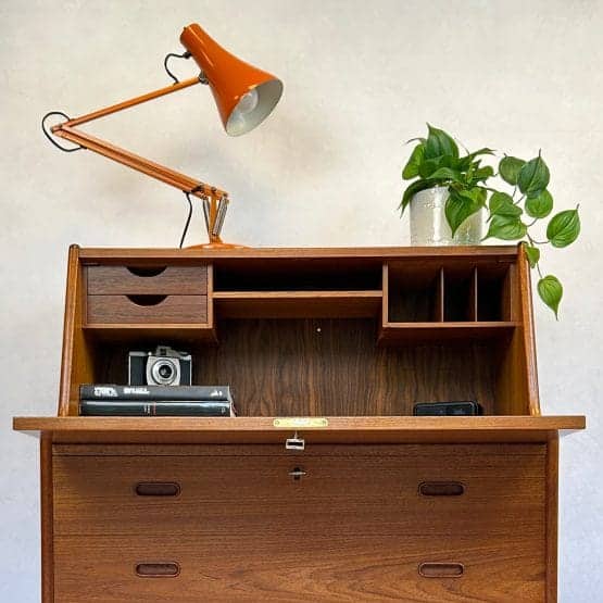 Rare Danish Mid Century Bureau / Secretary by Arne Whal Iversen for Vinde Møbelfabrik