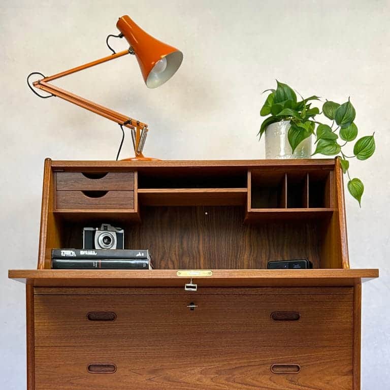 Rare Danish Mid Century Bureau / Secretary by Arne Whal Iversen for Vinde Møbelfabrik
