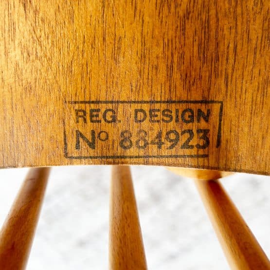 Set of 4 Vintage Ercol Dining Chairs - Model 391