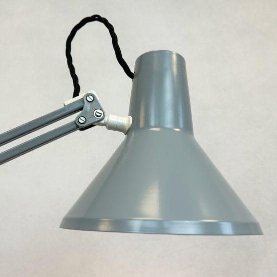 Vintage Grey Architect Lamp by HCF Denmark
