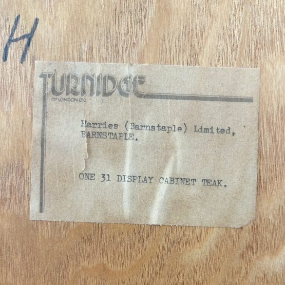 Mid Century Mirror Backed Teak Display Cabinet by Turnidge Of London