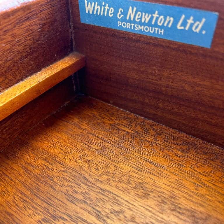 Mid Century Teak Dressing Table & Stool by White & Newton