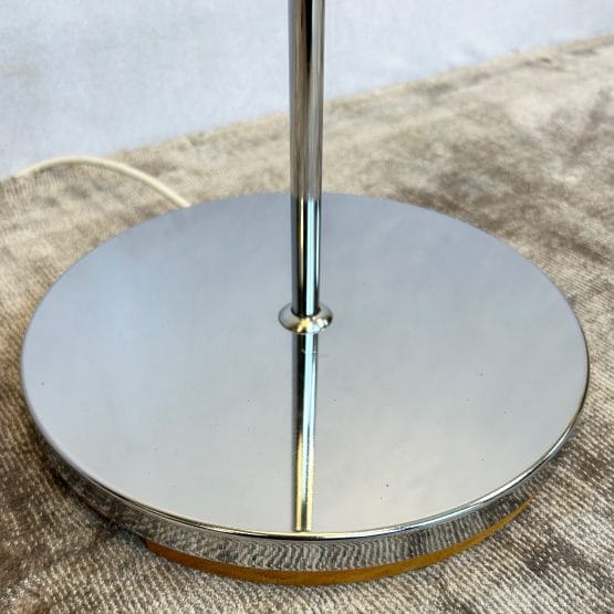 Mid Century Dome Floor Lamp with Chrome Base by Sheerlite Ltd