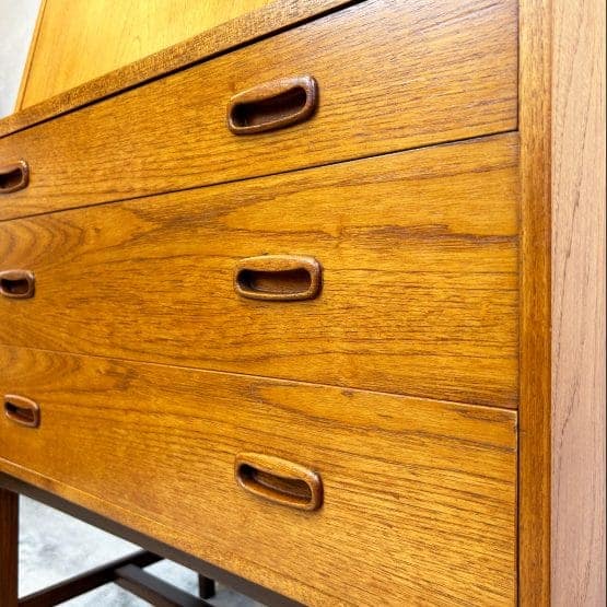 Mid century Teak Writing Bureau Desk
