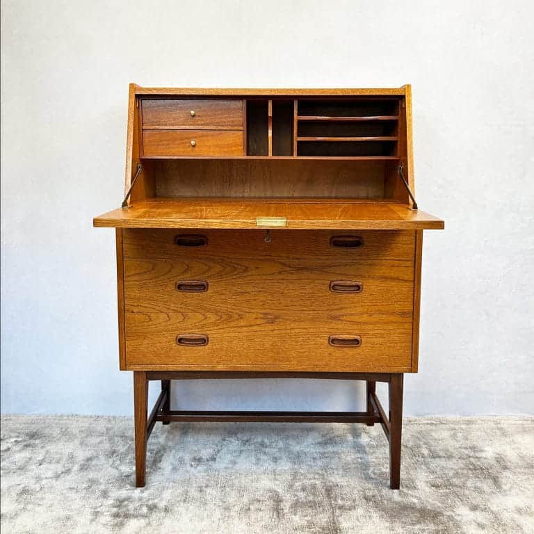 Mid century Teak Writing Bureau Desk