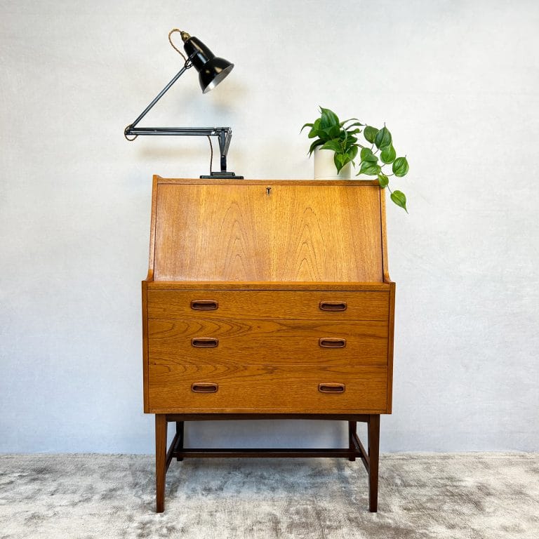 Mid century Teak Writing Bureau Desk