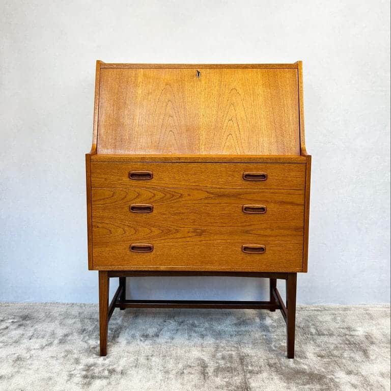 Mid century Teak Writing Bureau Desk