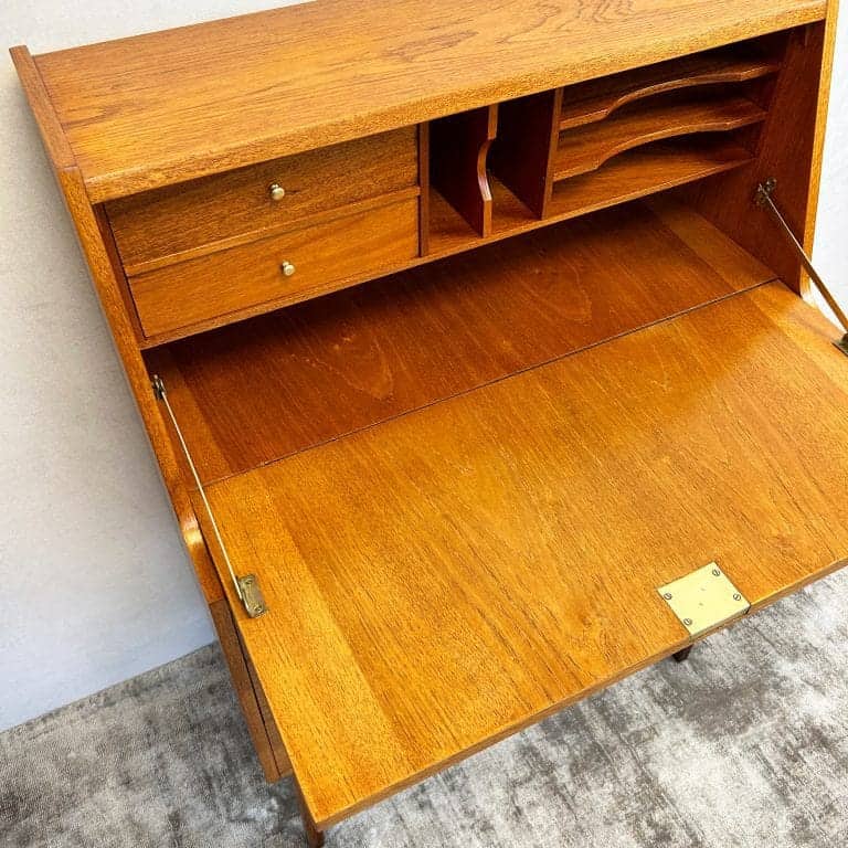 Mid century Teak Writing Bureau Desk