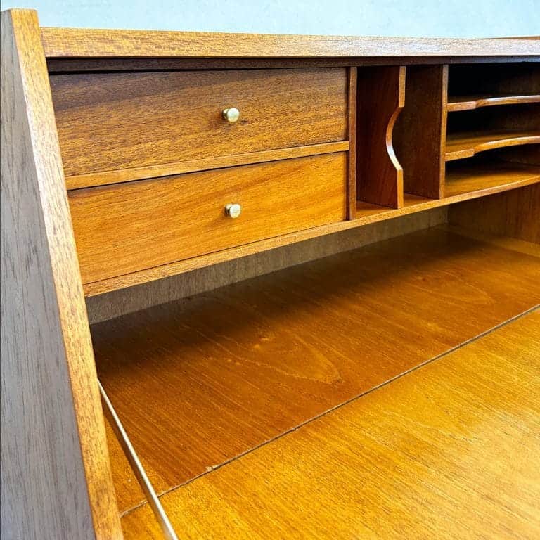 Mid century Teak Writing Bureau Desk
