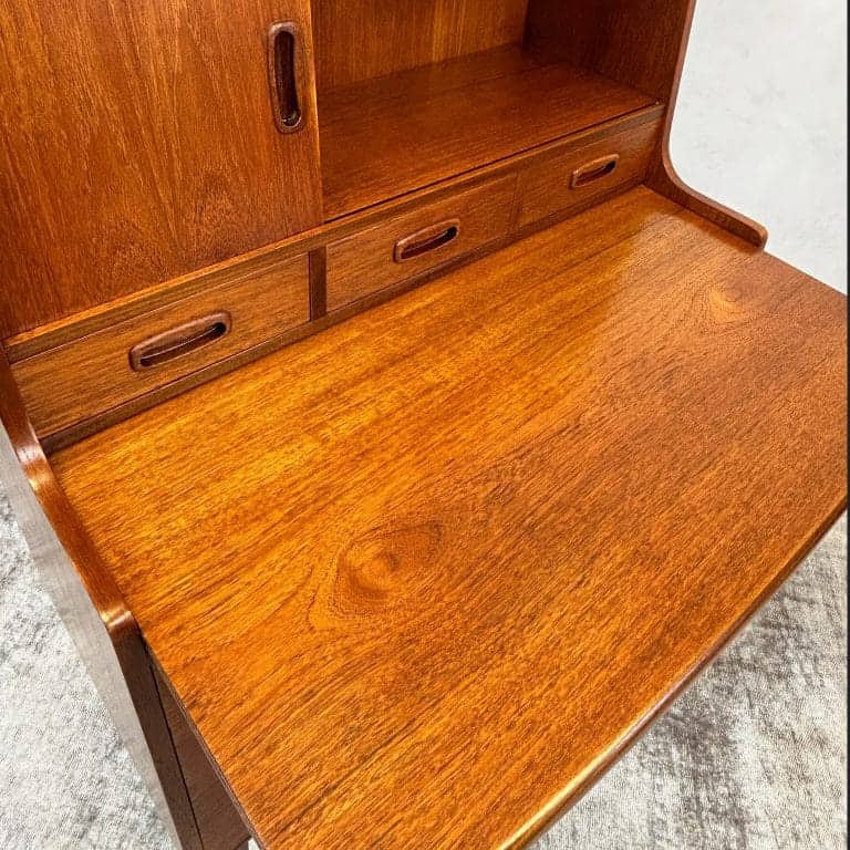 Mid century Teak Writing Bureau Desk by Times Furnishings