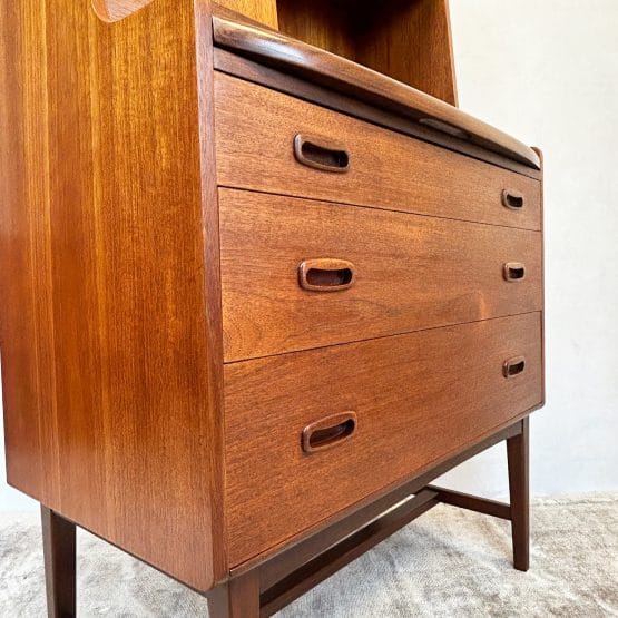 Mid century Teak Writing Bureau Desk by Times Furnishings