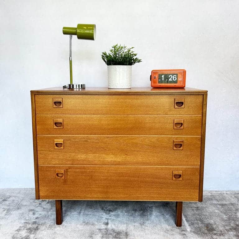 Mid Century Teak Chest Of Drawers by Alfred Cox