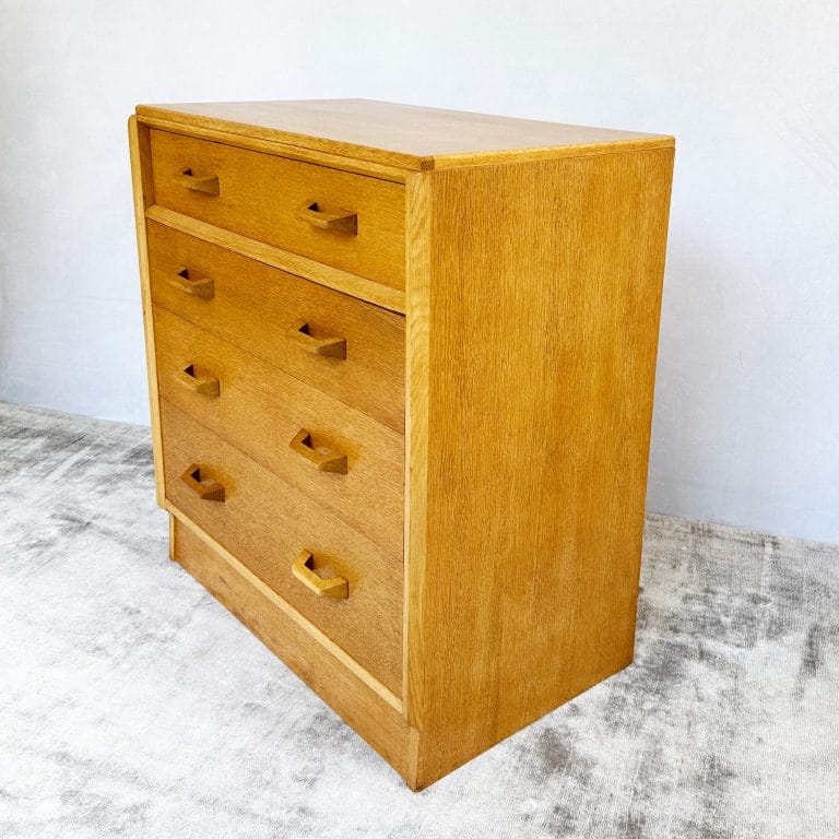 Mid Century G-Plan Oak Brandon Chest of 4 Drawers