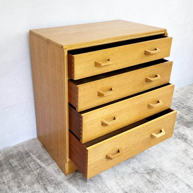 Mid Century G-Plan Oak Brandon Chest of 4 Drawers