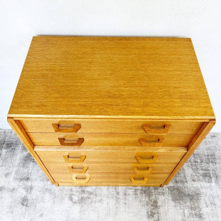 Mid Century G-Plan Oak Brandon Chest of 5 Drawers