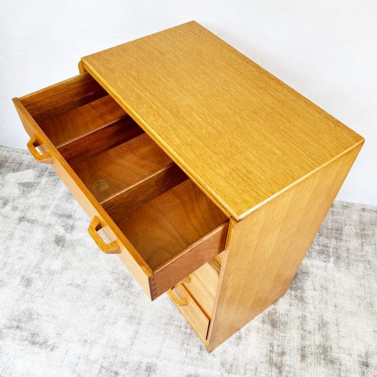 Mid Century G-Plan Oak Brandon Chest of 5 Drawers