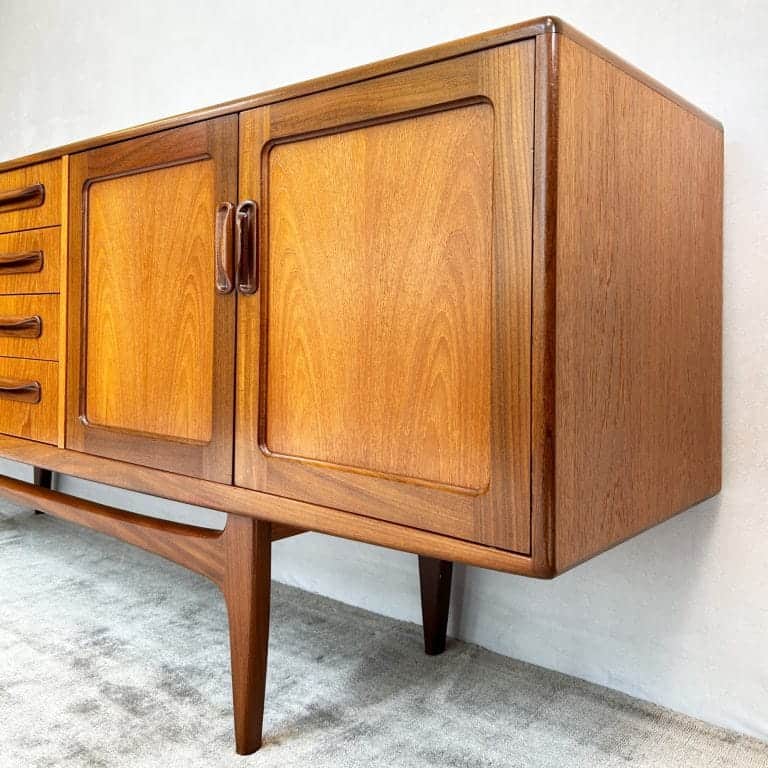 Mid Century Teak G-Plan Fresco Large Sideboard By Victor Wilkins