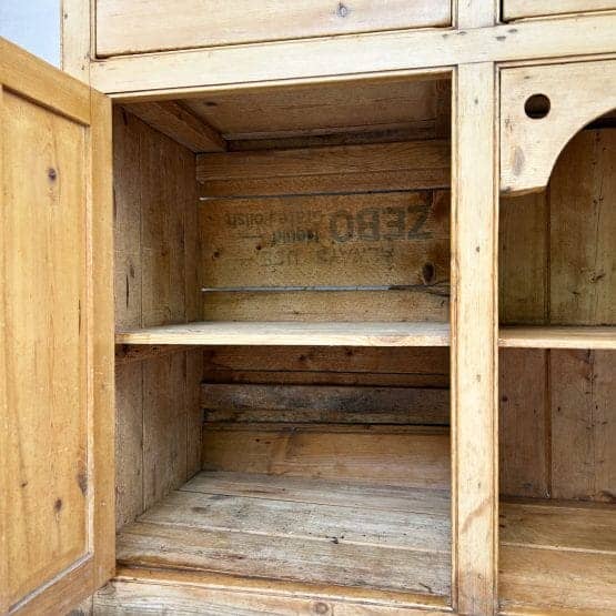 Victorian Antique 1890s Rustic Welsh Pine Dresser
