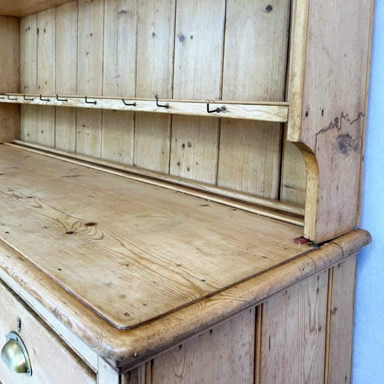Victorian Antique 1890s Rustic Welsh Pine Dresser