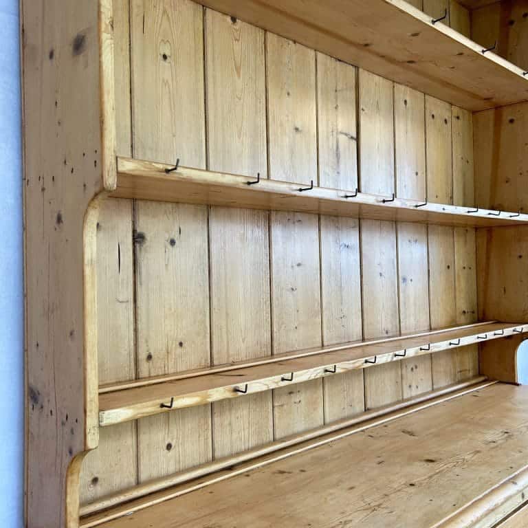 Victorian Antique 1890s Rustic Welsh Pine Dresser