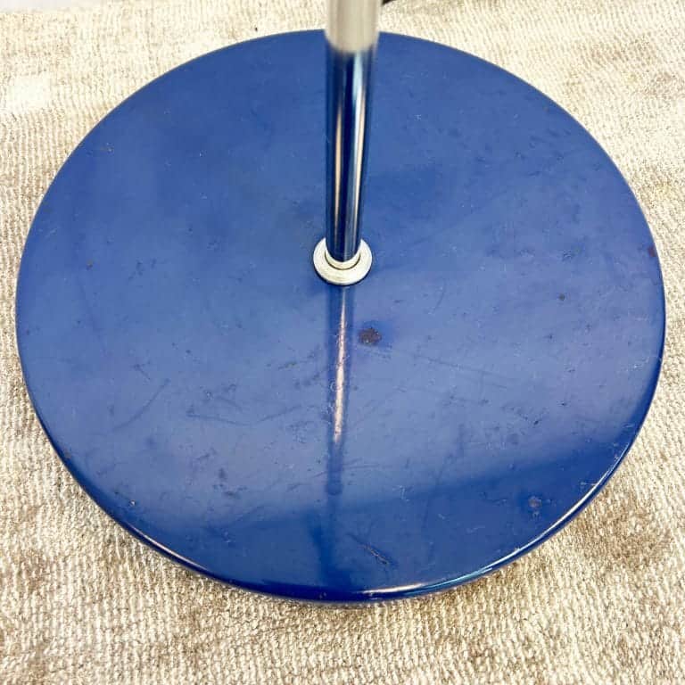 Mid Century 1970's Navy Blue Spotlight Floor Lamp