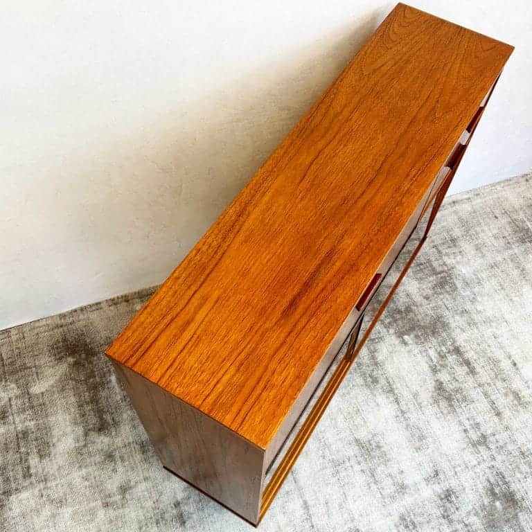 Mid Century Teak Glazed Display / Drinks Cabinet by Avalon