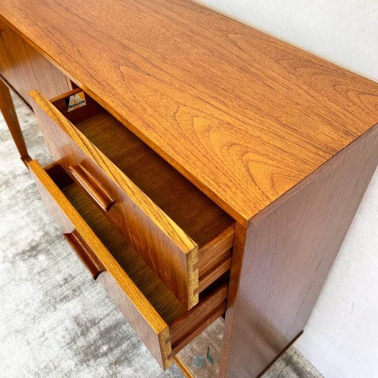 Mid Century Teak Glazed Display / Drinks Cabinet by Avalon