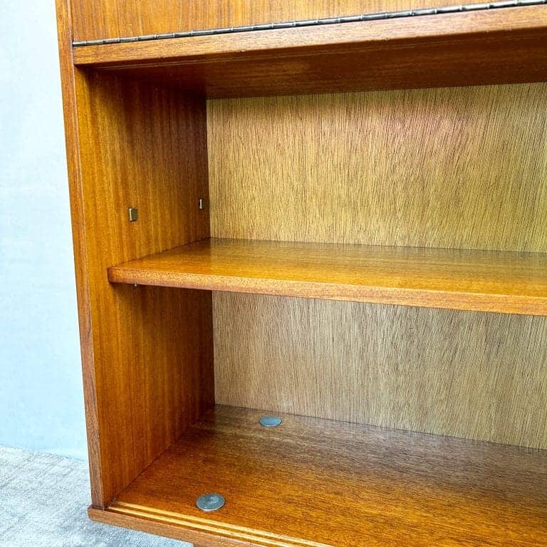 Mid Century Teak Glazed Display / Drinks Cabinet by Avalon