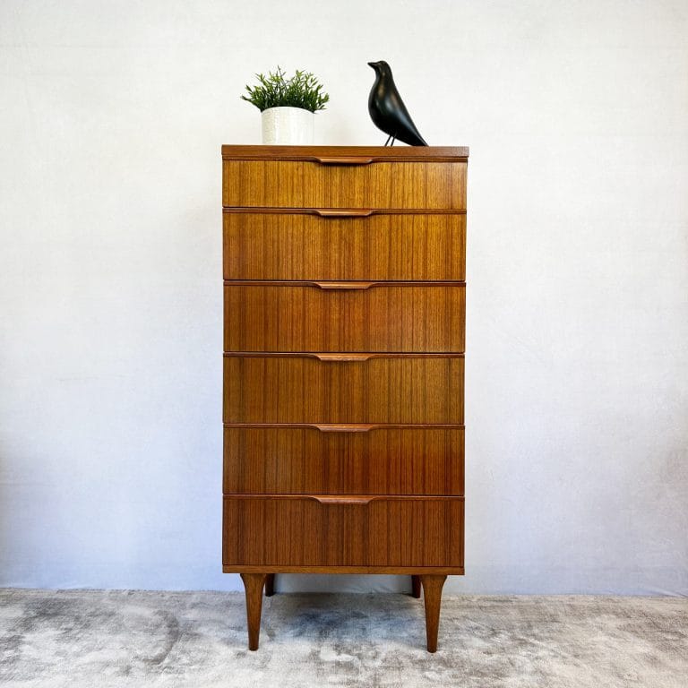 Mid Century Teak Tallboy by Frank Guille for Austinsuite
