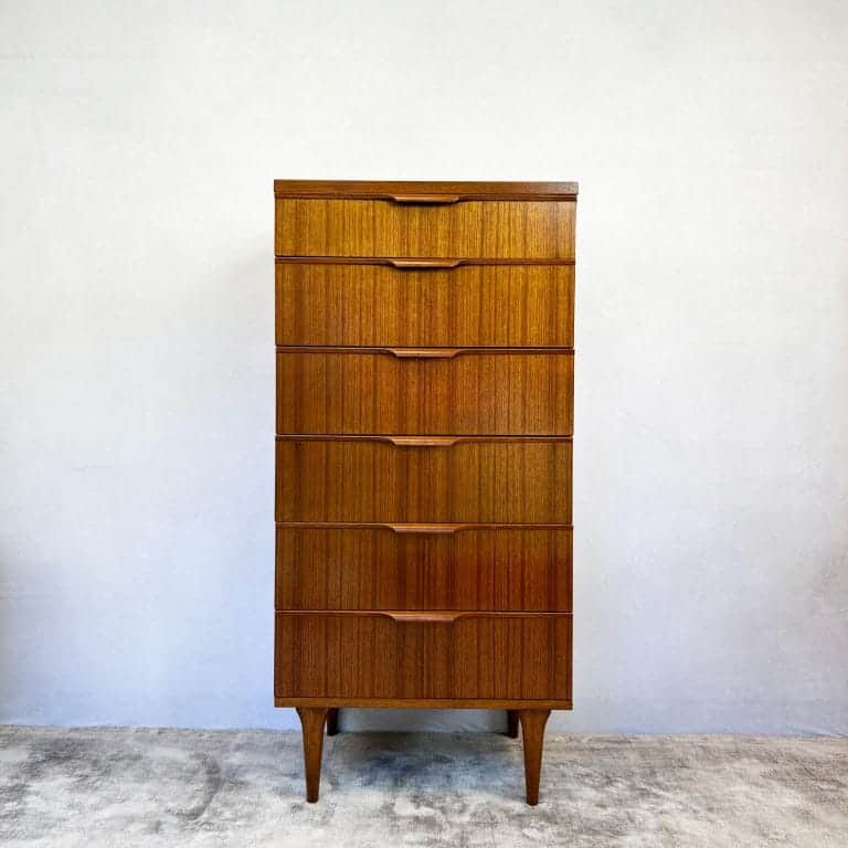 Mid Century Teak Tallboy by Frank Guille for Austinsuite