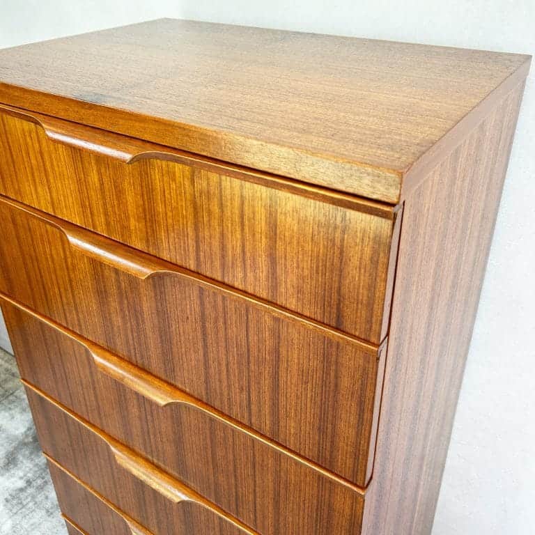 Mid Century Teak Tallboy by Frank Guille for Austinsuite