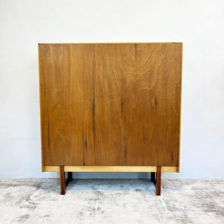 Mid Century Mirror Backed Teak Display Cabinet by Turnidge Of London
