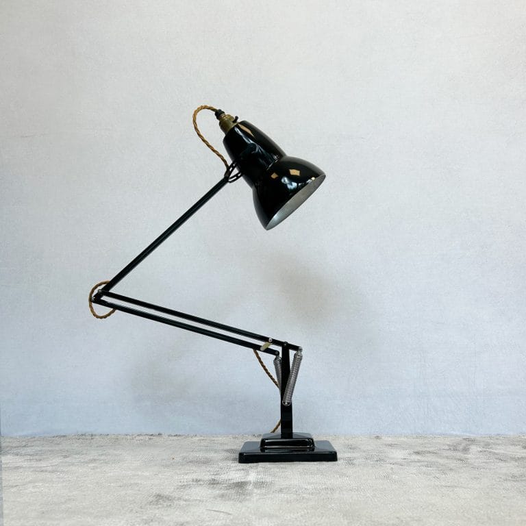 Vintage 1950s Black Herbert Terry & Sons 3 Step Anglepoise Lamp Model No. 1227