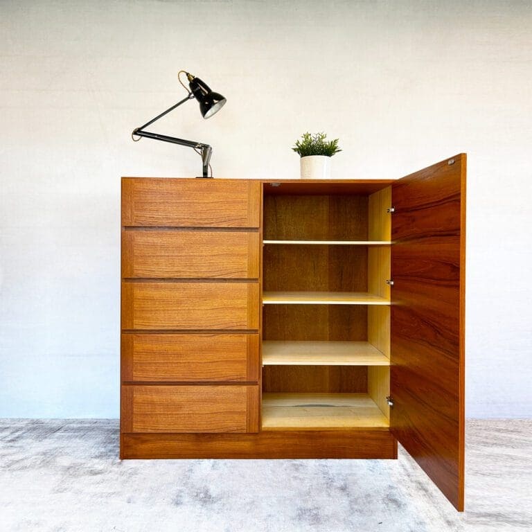 Danish Modern Teak Gentleman's Chest Dresser by Vinde Møbelfabrik