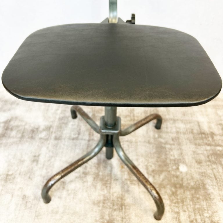 Mid Century Industrial Factory Machinists Swivel Chair