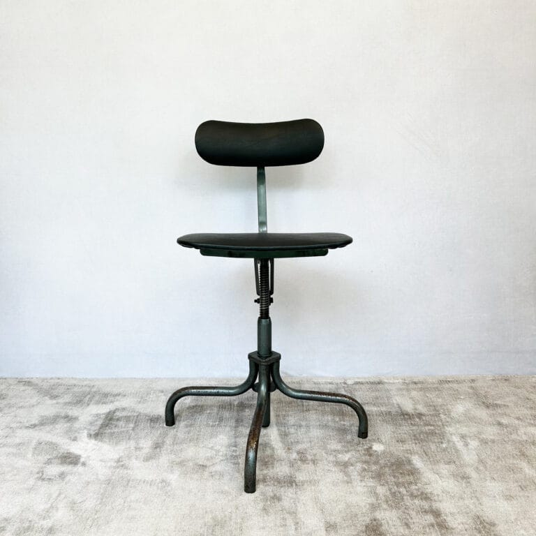 Mid Century Industrial Factory Machinists Swivel Chair