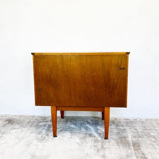 Mid Century Compact Teak Metamorphic Chest / Writing Desk by Jentique