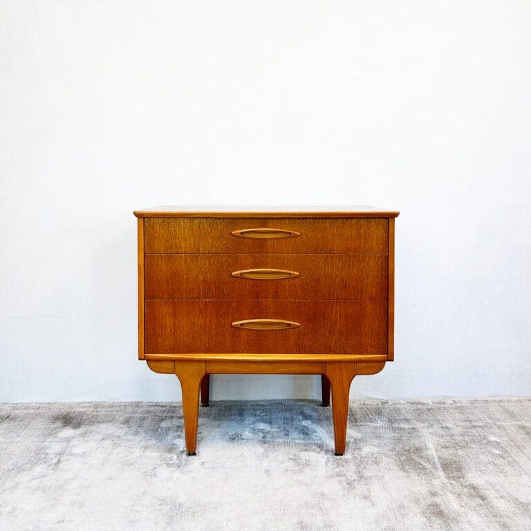Mid Century Compact Teak Metamorphic Chest / Writing Desk by Jentique