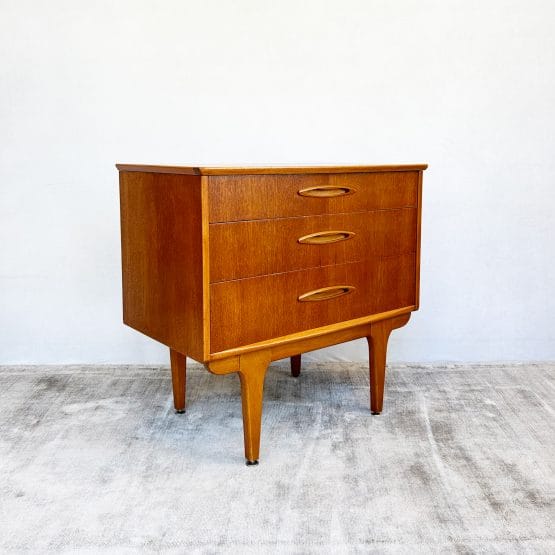 Mid Century Compact Teak Metamorphic Chest / Writing Desk by Jentique