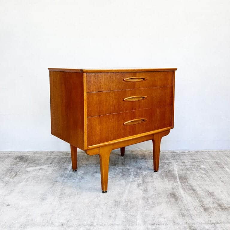 Mid Century Compact Teak Metamorphic Chest / Writing Desk by Jentique