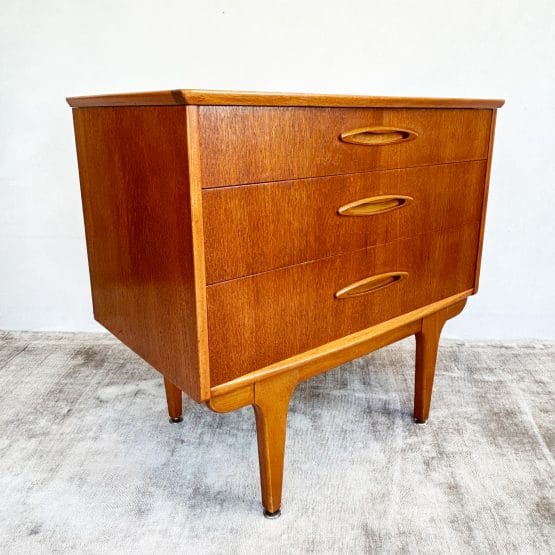 Mid Century Compact Teak Metamorphic Chest / Writing Desk by Jentique