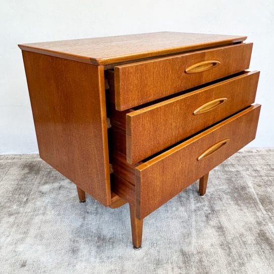 Mid Century Compact Teak Metamorphic Chest / Writing Desk by Jentique